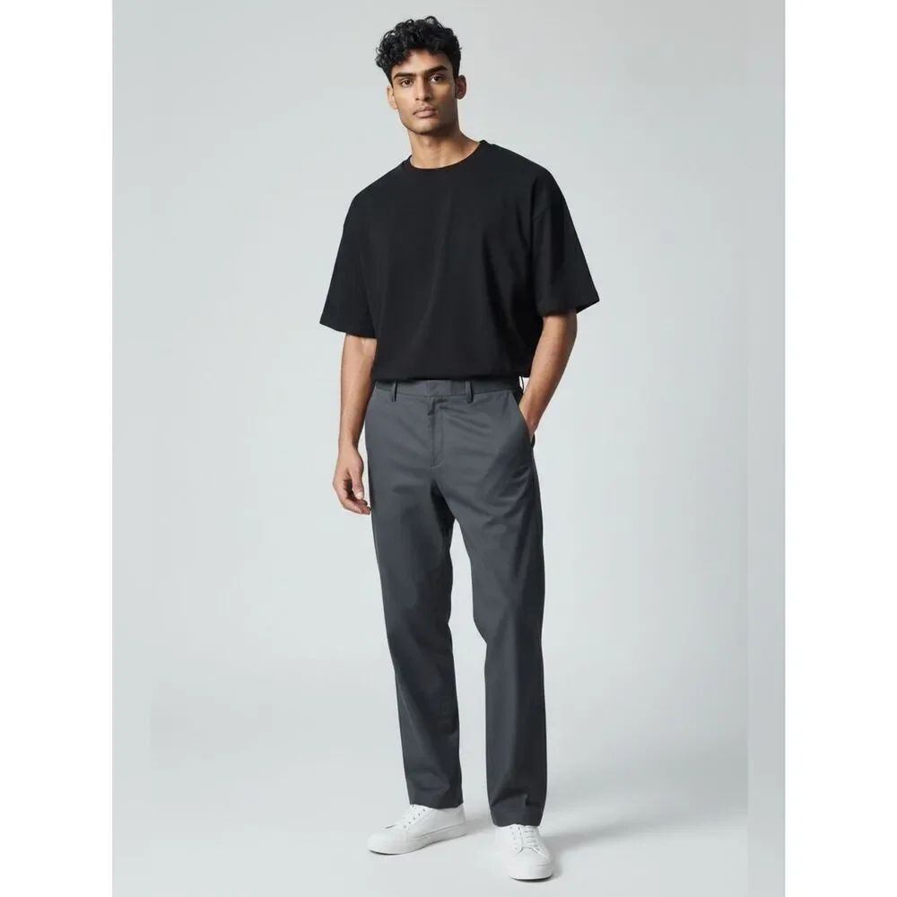 Adidas Men's Gray 3-Stripe Performance Chinos Golf Pants Size 36 x 32